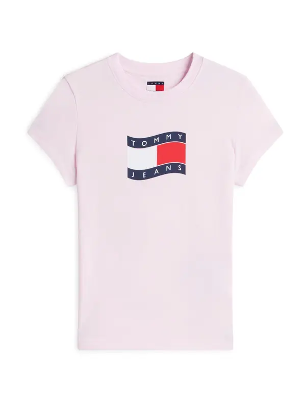 Tommy Jeans Tommy Jeans Majica  tamno plava / roza / crvena / bijela