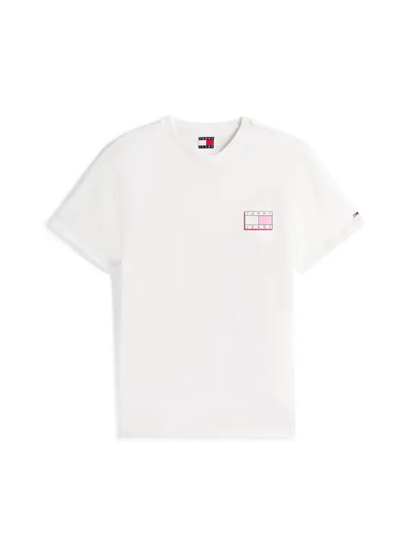 Tommy Jeans Tommy Jeans Majica  tamno plava / roza / roza / bijela