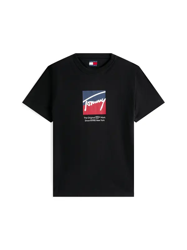 Tommy Jeans Tommy Jeans Majica  tamno plava / svijetlo crvena / crna / bijela
