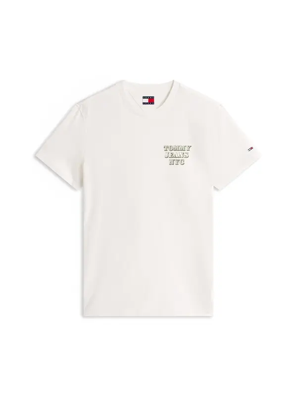 Tommy Jeans Tommy Jeans Majica  tamno zelena / bijela