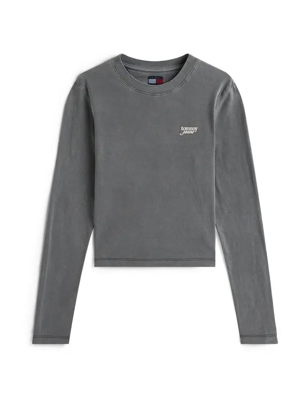 Tommy Jeans Tommy Jeans Majica  tamo siva / bijela