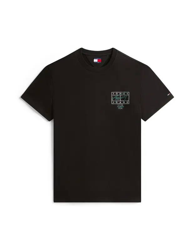 Tommy Jeans Tommy Jeans Majica  zelena / crna / bijela
