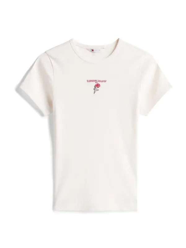 Tommy Jeans Tommy Jeans Majica  zelena / crvena / bijela