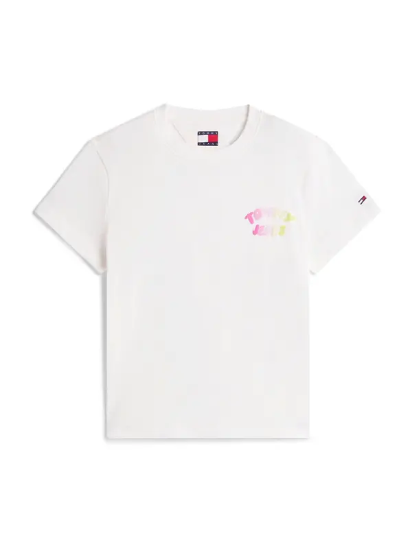 Tommy Jeans Tommy Jeans Majica  žuta / roza / bijela
