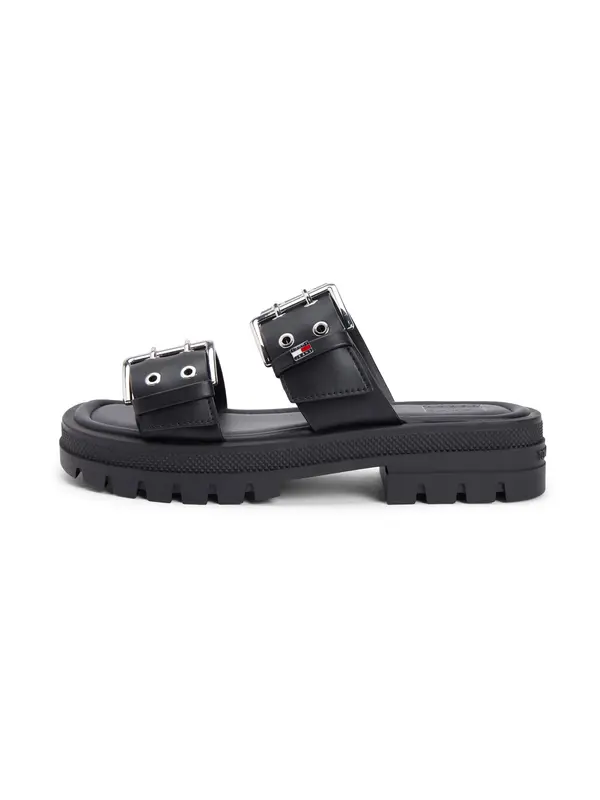 Tommy Jeans Tommy Jeans Natikače s potpeticom  crna