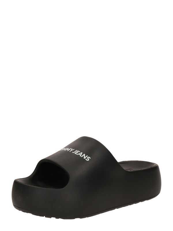 Tommy Jeans Tommy Jeans Natikače s potpeticom 'ESS'  crna / bijela