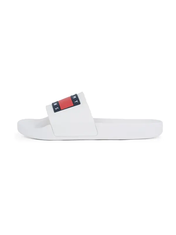 Tommy Jeans Tommy Jeans Natikače s potpeticom 'Ess'  tamno plava / crvena / bijela