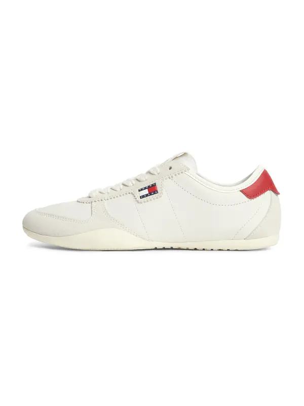 Tommy Jeans Tommy Jeans Niske tenisice  crvena / bijela / vuneno bijela