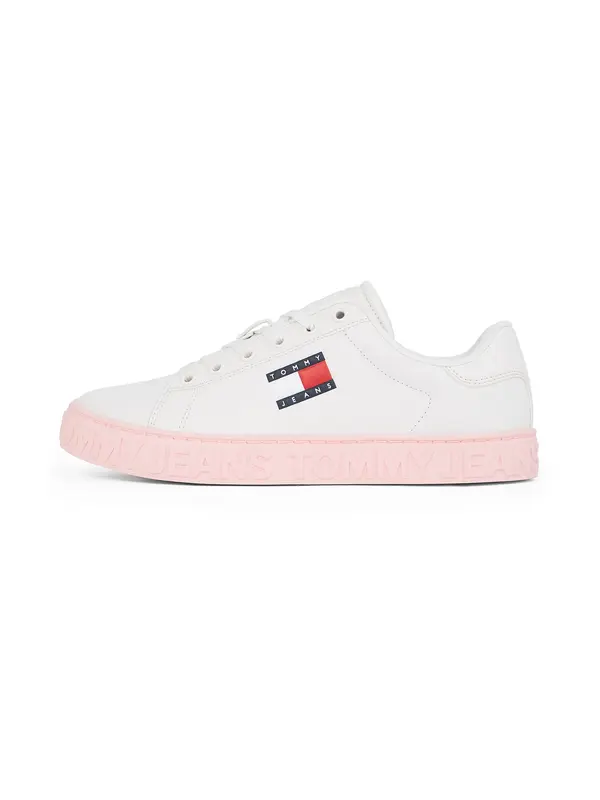 Tommy Jeans Tommy Jeans Niske tenisice 'Essential'  ecru/prljavo bijela / mornarsko plava / crvena