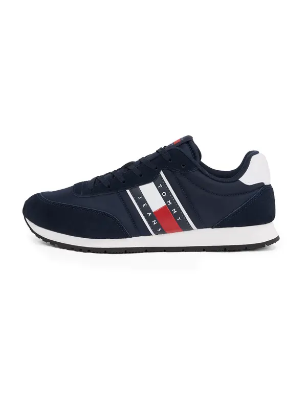 Tommy Jeans Tommy Jeans Niske tenisice 'Essential'  mornarsko plava / svijetlo crvena / bijela