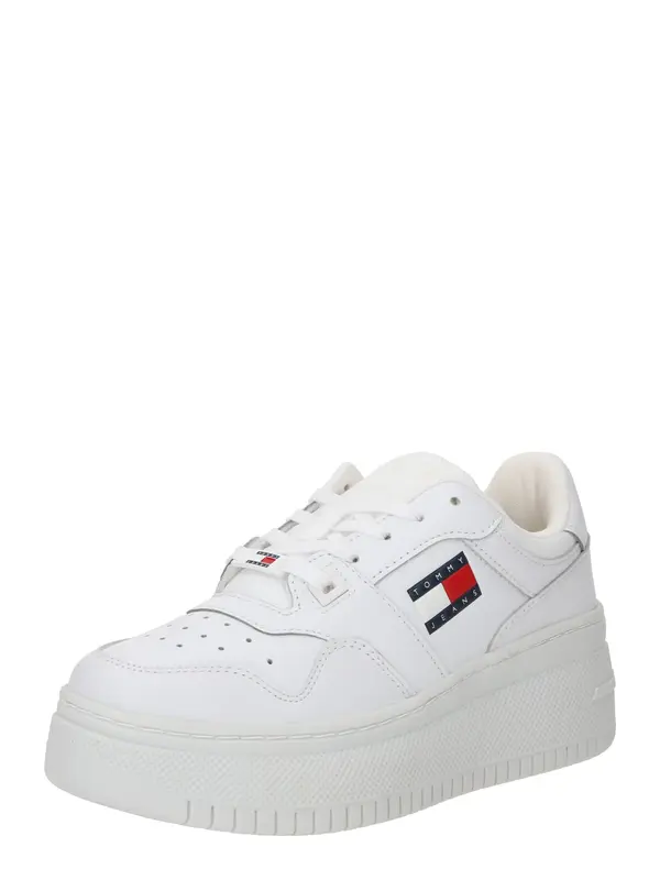 Tommy Jeans Tommy Jeans Niske tenisice 'Retro Basket Ess'  noćno plava / crvena / bijela