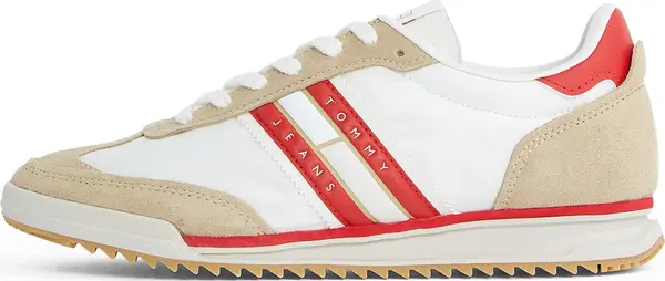 Tommy Jeans Tommy Jeans Niske tenisice 'Retro'  tamno bež / crvena / bijela