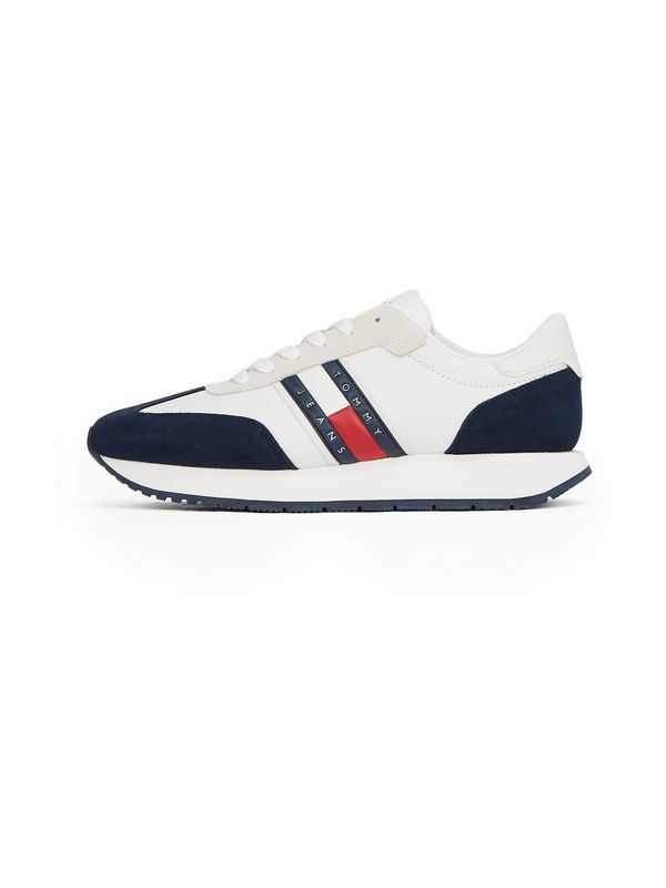 Tommy Jeans Tommy Jeans Niske tenisice  sivkasto bež / morsko plava / crvena / bijela