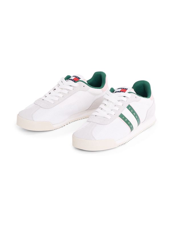 Tommy Jeans Tommy Jeans Niske tenisice  svijetlosiva / zelena / prljavo bijela