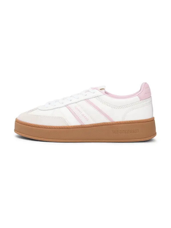Tommy Jeans Tommy Jeans Niske tenisice 'THE GREENWICH EDGE'  roza / bijela / prljavo bijela