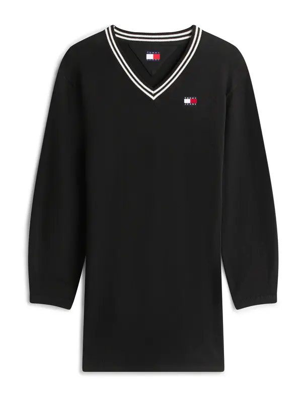 Tommy Jeans Tommy Jeans Pletena haljina  crvena / crna / bijela