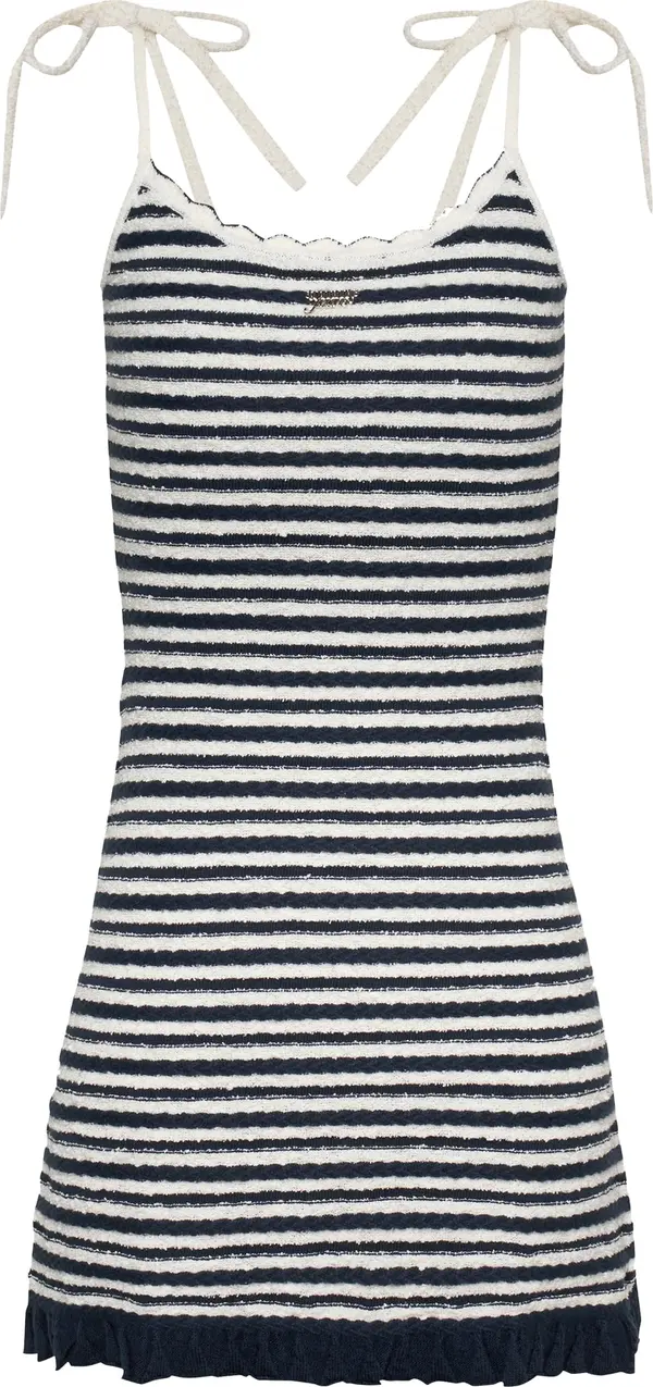 Tommy Jeans Tommy Jeans Pletena haljina  morsko plava / prljavo bijela