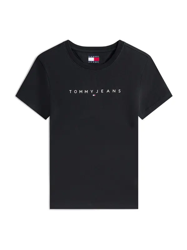 Tommy Jeans Plus Tommy Jeans Plus Majica  crna / bijela