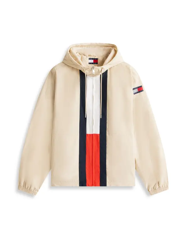 Tommy Jeans Tommy Jeans Prijelazna jakna 'CHICAGO'  boja pijeska / mornarsko plava / crvena / bijela