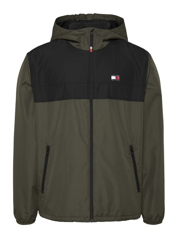Tommy Jeans Tommy Jeans Prijelazna jakna 'CHICAGO'  maslinasta / crna