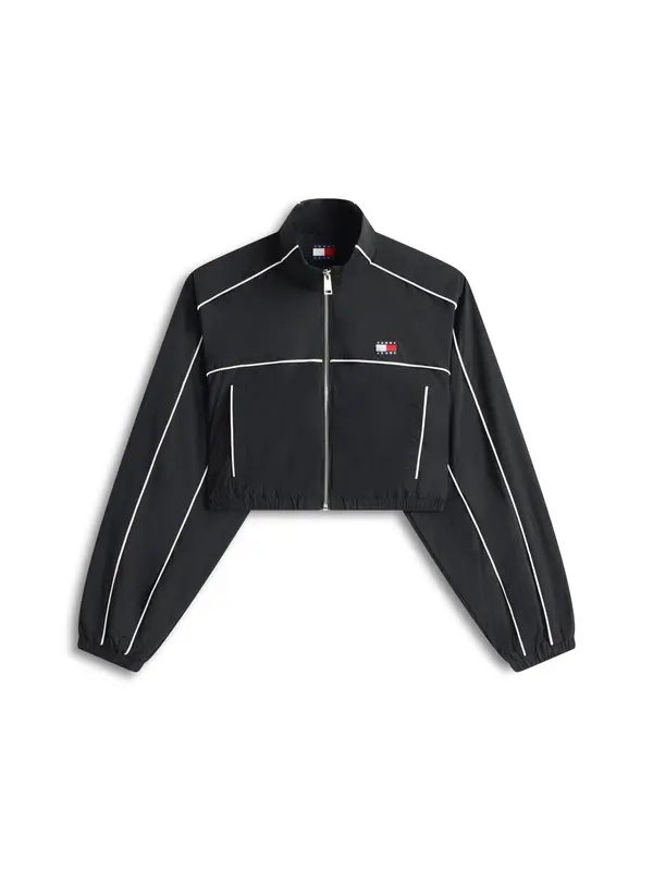 Tommy Jeans Tommy Jeans Prijelazna jakna  crna / bijela