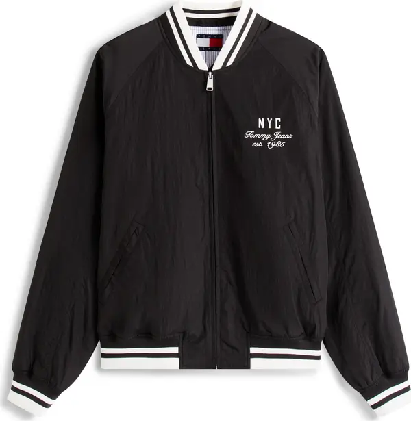 Tommy Jeans Tommy Jeans Prijelazna jakna  crna / bijela
