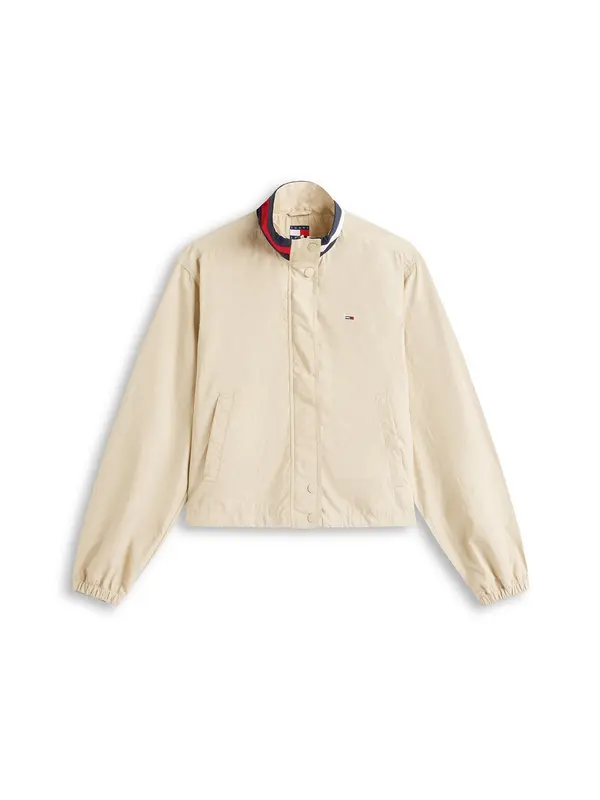 Tommy Jeans Tommy Jeans Prijelazna jakna 'Essential'  bež / mornarsko plava / crvena / bijela