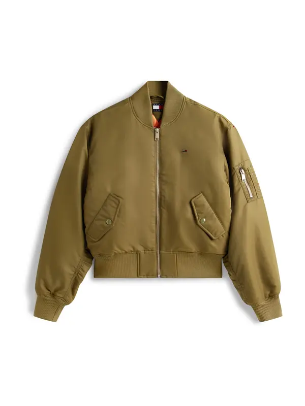 Tommy Jeans Tommy Jeans Prijelazna jakna 'ESSENTIAL'  maslinasta