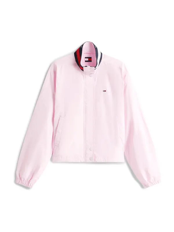 Tommy Jeans Tommy Jeans Prijelazna jakna 'Essential'  tamno plava / svijetloroza / bijela