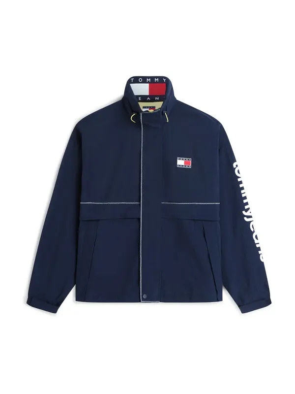 Tommy Jeans Tommy Jeans Prijelazna jakna 'HERITAGE SAILING'  tamno plava / bijela
