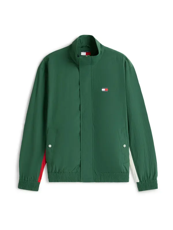 Tommy Jeans Tommy Jeans Prijelazna jakna 'HERITAGE'  zelena / crvena / bijela