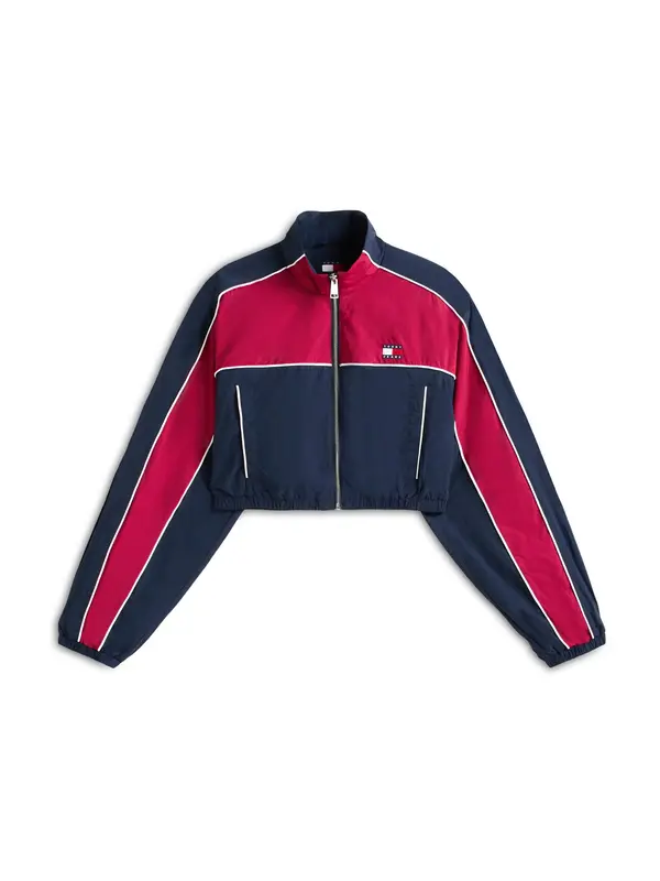 Tommy Jeans Tommy Jeans Prijelazna jakna  mornarsko plava / malina / bijela