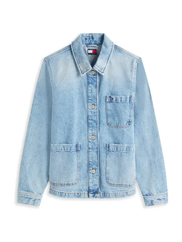 Tommy Jeans Tommy Jeans Prijelazna jakna  mornarsko plava / svijetloplava / crvena / bijela