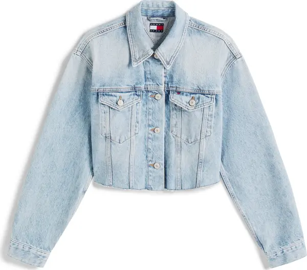 Tommy Jeans Tommy Jeans Prijelazna jakna  morsko plava / plavi traper / crvena / bijela