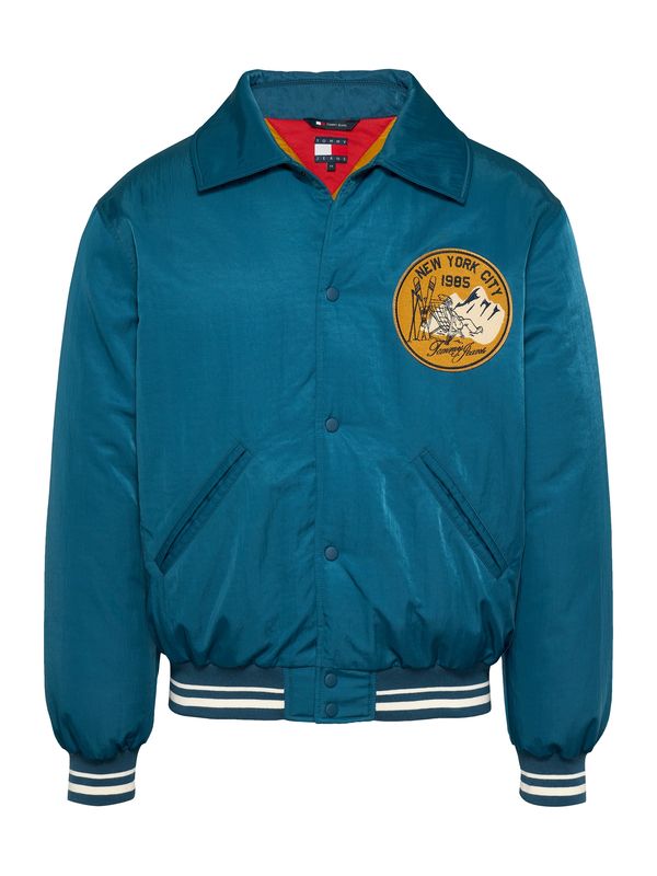 Tommy Jeans Tommy Jeans Prijelazna jakna  plava / narančasto žuta / bijela