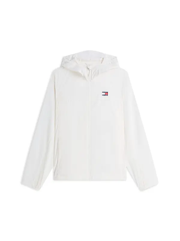 Tommy Jeans Tommy Jeans Prijelazna jakna 'Tommy Badge Ripstop Slim'  bijela
