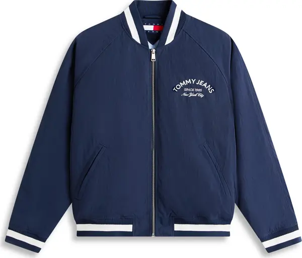 Tommy Jeans Tommy Jeans Prijelazna jakna 'VARSITY'  bež / tamno plava / siva / bijela