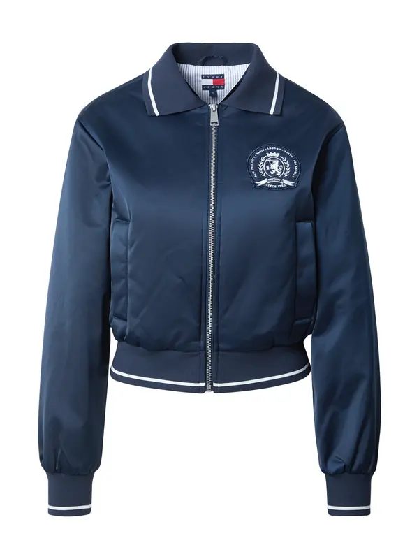 Tommy Jeans Tommy Jeans Prijelazna jakna 'Varsity'  tamno plava / bijela