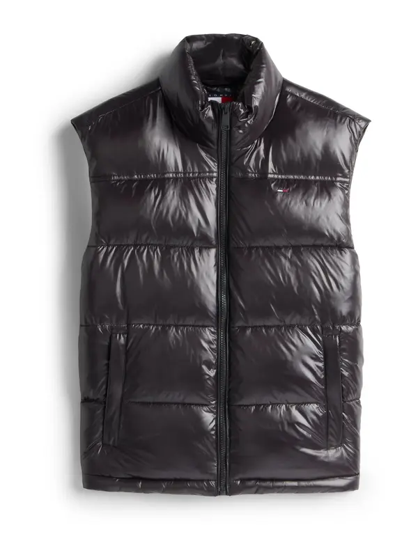 Tommy Jeans Tommy Jeans Prsluk 'ESSENTIAL'  crna