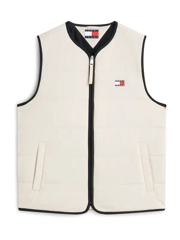 Tommy Jeans Tommy Jeans Prsluk 'HERITAGE'  bež / bijela