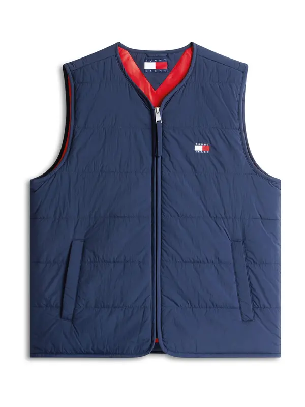 Tommy Jeans Tommy Jeans Prsluk 'HERITAGE'  mornarsko plava / svijetlo crvena / bijela