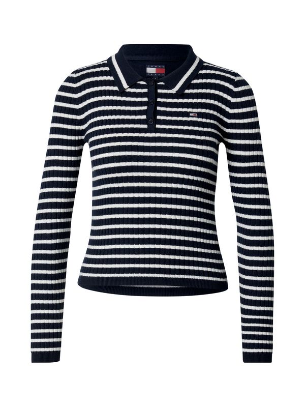 Tommy Jeans Tommy Jeans Pulover 'ESSENTIAL'  mornarsko plava / bijela
