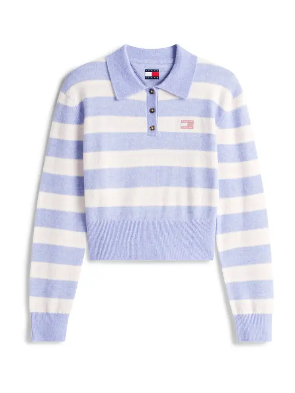 Tommy Jeans Tommy Jeans Pulover  lavanda / bijela