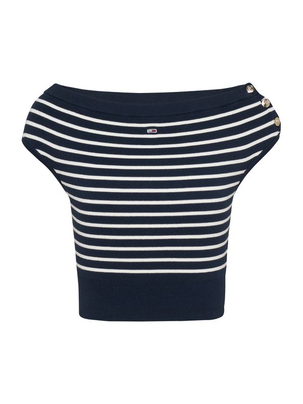 Tommy Jeans Tommy Jeans Pulover  mornarsko plava / bijela