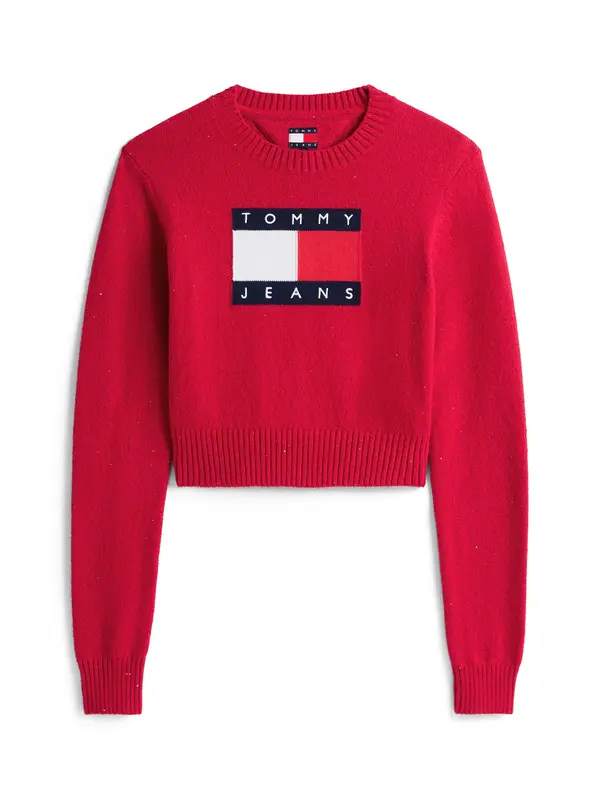 Tommy Jeans Tommy Jeans Pulover  mornarsko plava / crvena / bijela