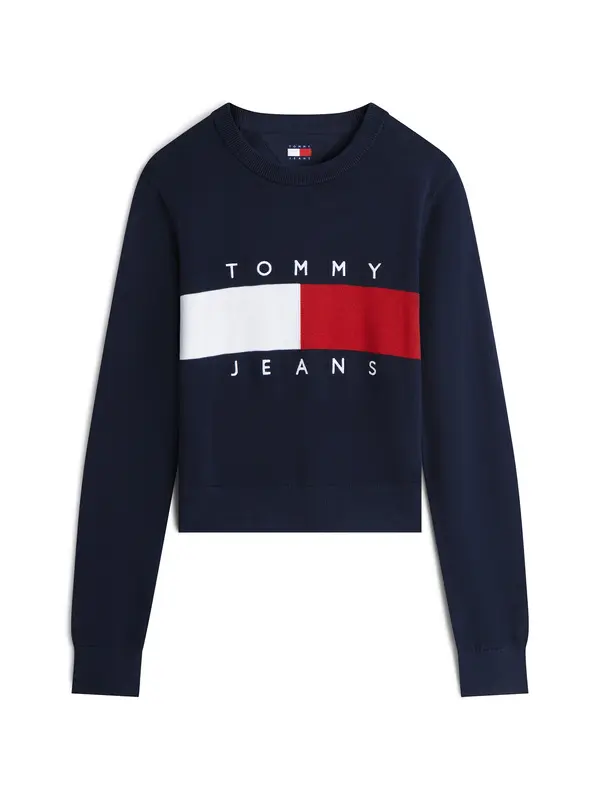 Tommy Jeans Tommy Jeans Pulover  mornarsko plava / crvena / bijela