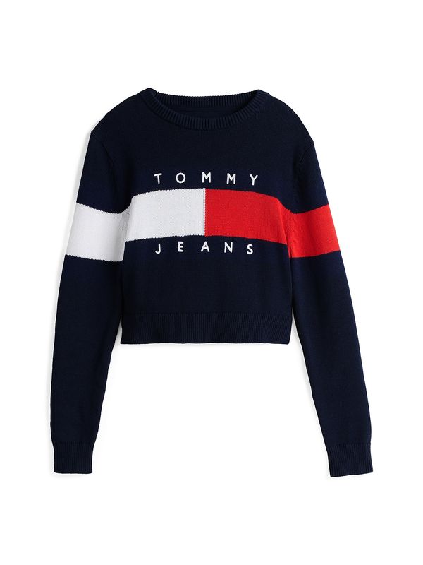 Tommy Jeans Tommy Jeans Pulover  mornarsko plava / crvena / bijela