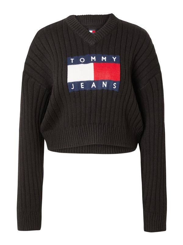 Tommy Jeans Tommy Jeans Pulover  mornarsko plava / crvena / crna / bijela