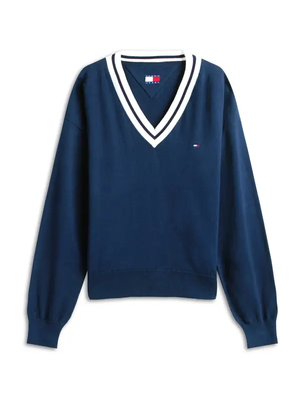 Tommy Jeans Tommy Jeans Pulover  plava / bijela