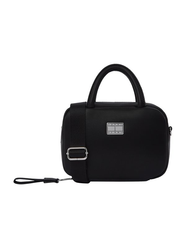 Tommy Jeans Tommy Jeans Ručna torbica 'AMERICAN COOL'  crna / srebro